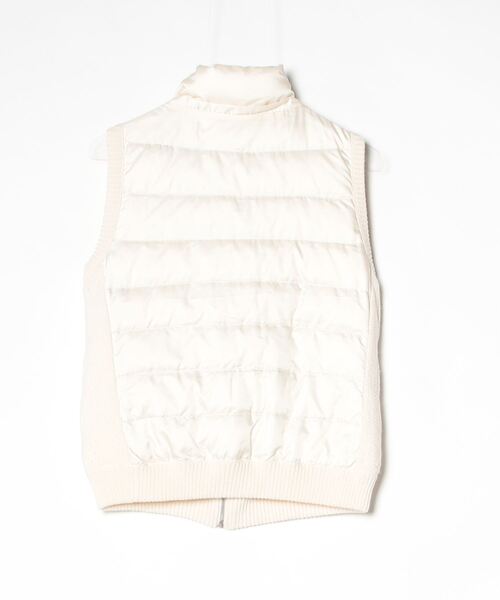 自由区（ジユウク） ダウンベスト 38 ホワイト レディース : ZOZOTOWN