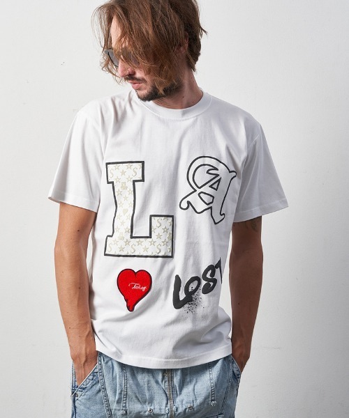 「STUD MUFFIN」 半袖Tシャツ 3 ホワイト メンズ_画像2