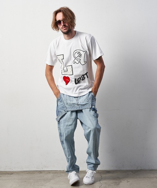 「STUD MUFFIN」 半袖Tシャツ 3 ホワイト メンズ_画像3