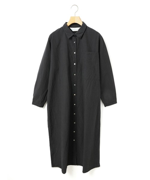 MidiUmi（ミディウミ） ワンピース ビッグポケットシャツワンピース