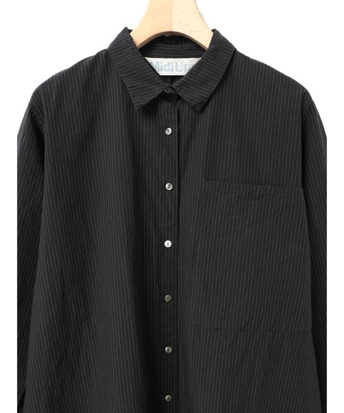 MidiUmi（ミディウミ） ワンピース ビッグポケットシャツワンピース