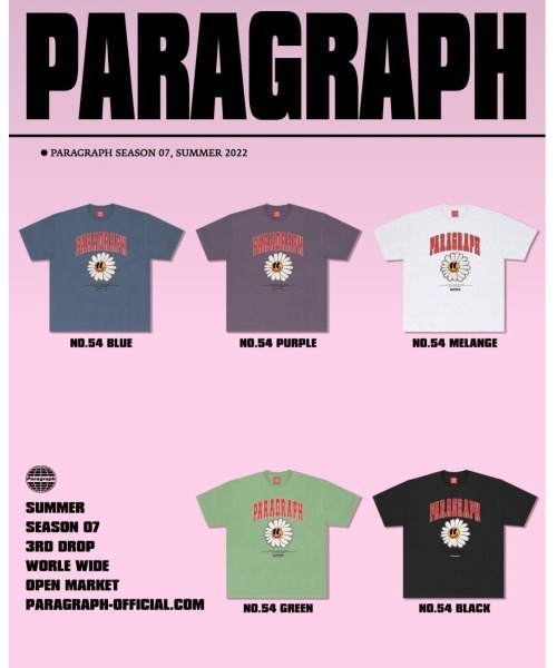 「Paragraph」 半袖Tシャツ FREE パープル メンズ_画像3