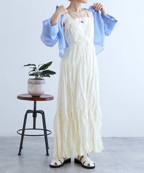 w closet（ダブルクローゼット） サロペットスカート FREE ホワイト