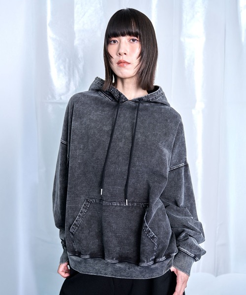 tシャツ 「Nora Lily」Denim-Look Pullover Sweat Hoodie メンズ レディース | Nora Lily | 02