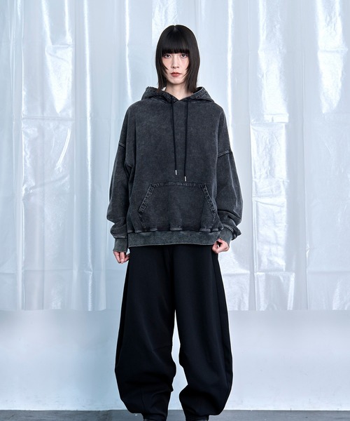tシャツ 「Nora Lily」Denim-Look Pullover Sweat Hoodie メンズ レディース | Nora Lily | 03