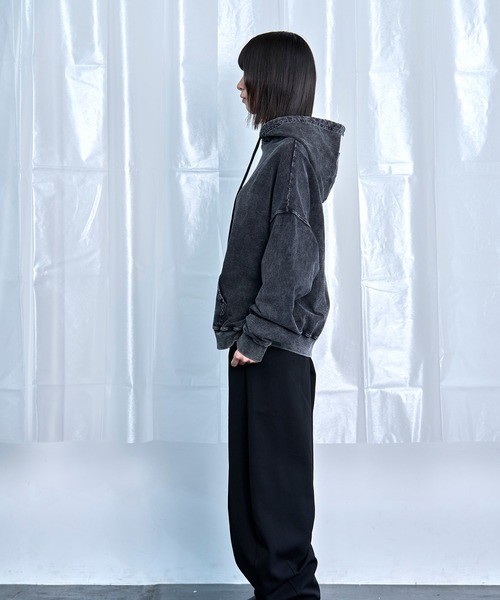 tシャツ 「Nora Lily」Denim-Look Pullover Sweat Hoodie メンズ レディース | Nora Lily | 04