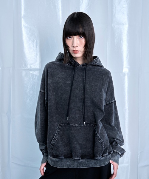 tシャツ 「Nora Lily」Denim-Look Pullover Sweat Hoodie メンズ レディース | Nora Lily | 07
