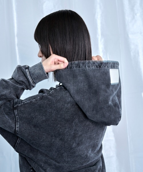 tシャツ 「Nora Lily」Denim-Look Pullover Sweat Hoodie メンズ レディース | Nora Lily | 10