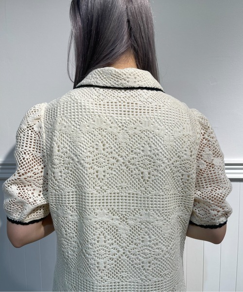 「LA POMME petit」 シャツワンピース SMALL ベージュ レディース_画像6