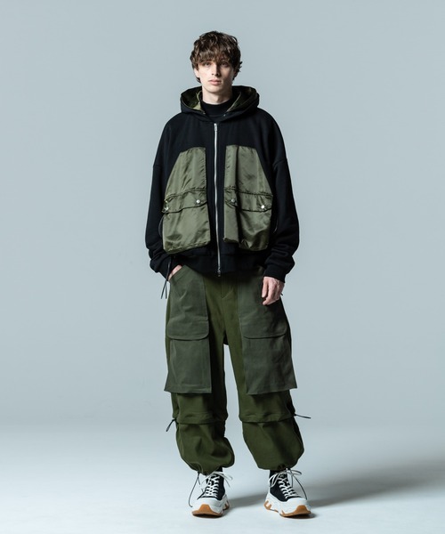 glamb（グラム） カーゴパンツ L カーキ メンズ : ZOZOTOWN Yahoo!店