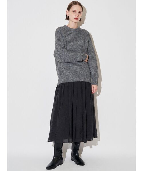 ELENDEEK（エレンディーク） ワンピース ブラッシュヤーンニット