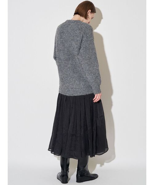 ELENDEEK（エレンディーク） ワンピース ブラッシュヤーンニット