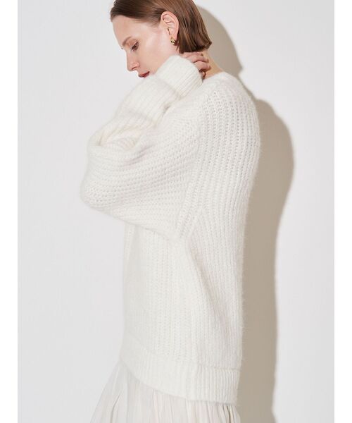 美品✨エレンディーク【02】ブラッシュヤーンニットドッキングワンピース チュール ブラッシュヤーンニットドッキングワンピース（ワンピース）｜ELENDEEK