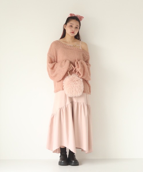 「muguet」 長袖ニット FREE ベビーピンク レディース_画像3