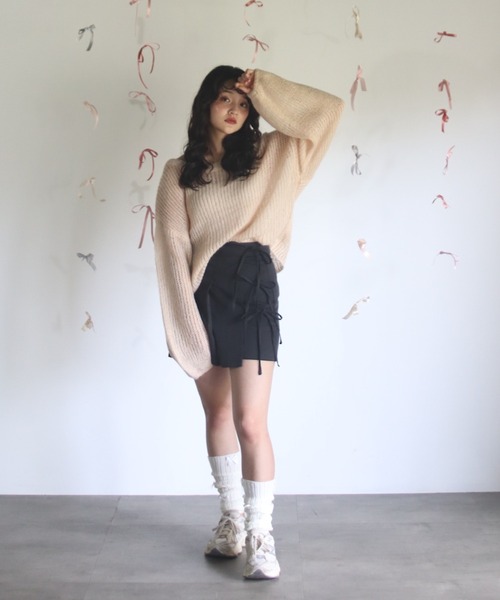 「muguet」 長袖ニット FREE ベビーピンク レディース_画像9