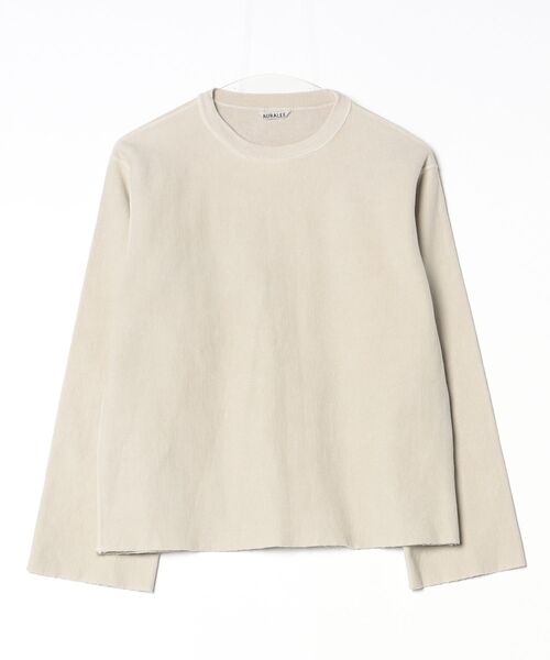 AURALEE」 スウェットカットソー 1 ベージュ レディース AURALEE 