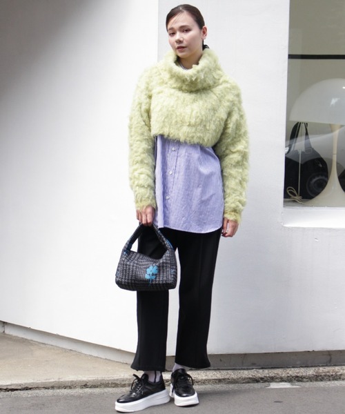 「H.A.K」 長袖シャツ FREE ホワイト レディース_画像6