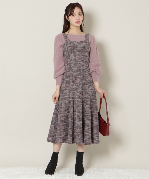 【15日のみ値下げ】foxeyBoutiqueツィードワンピース WILLSELECTION（ウィルセレクション） ワンピース 「12/5(fri)10時発売