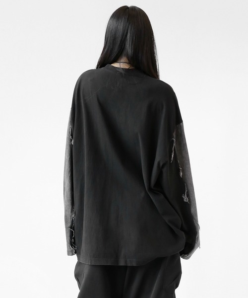 「minsobi」 長袖Tシャツ FREE ブラック メンズ_画像4