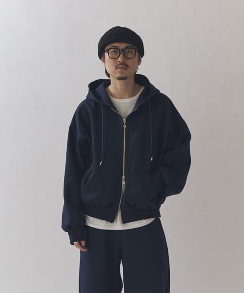 Lui's（ルイス） パーカー リラックス フードジップブルゾン メンズ