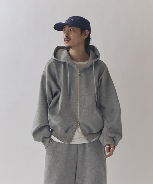 Lui's（ルイス） パーカー リラックス フードジップブルゾン メンズ