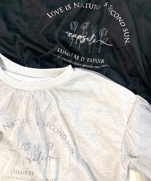 「Q」 スウェットカットソー MEDIUM ライトグレー レディース_画像3