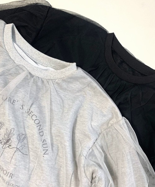 「Q」 スウェットカットソー MEDIUM ライトグレー レディース_画像4