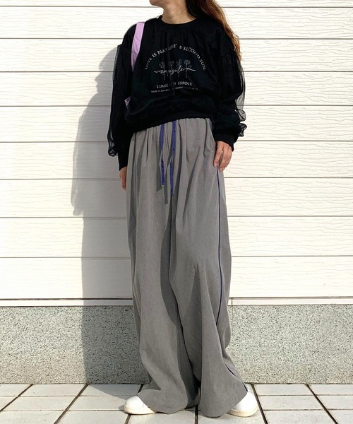 「Q」 スウェットカットソー MEDIUM ライトグレー レディース_画像7