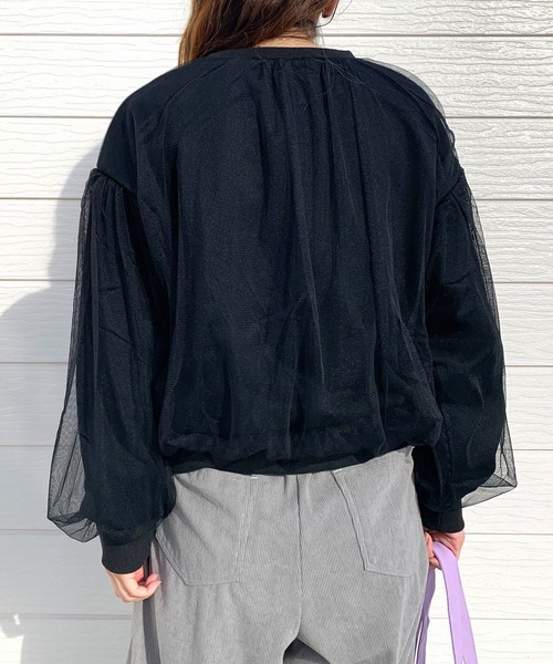 「Q」 スウェットカットソー MEDIUM ライトグレー レディース_画像9