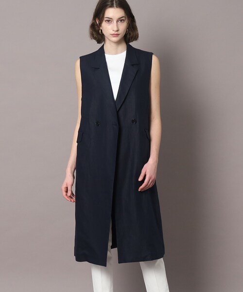 「DRESSTERIOR」 ベスト 34 ネイビー レディースの画像