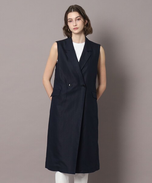 「DRESSTERIOR」 ベスト 34 ネイビー レディースの画像
