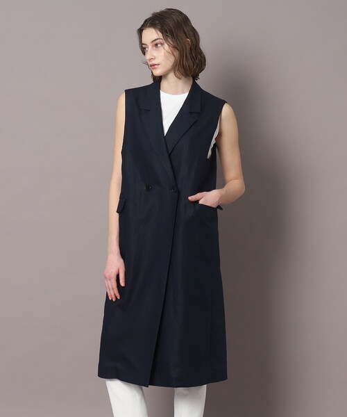「DRESSTERIOR」 ベスト 34 ネイビー レディースの画像