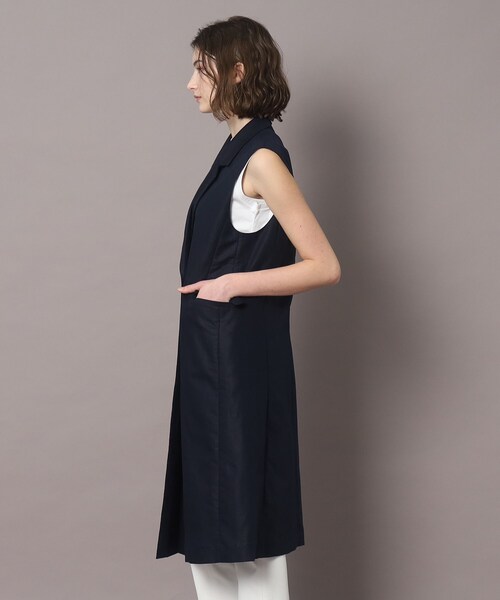 「DRESSTERIOR」 ベスト 34 ネイビー レディースの画像