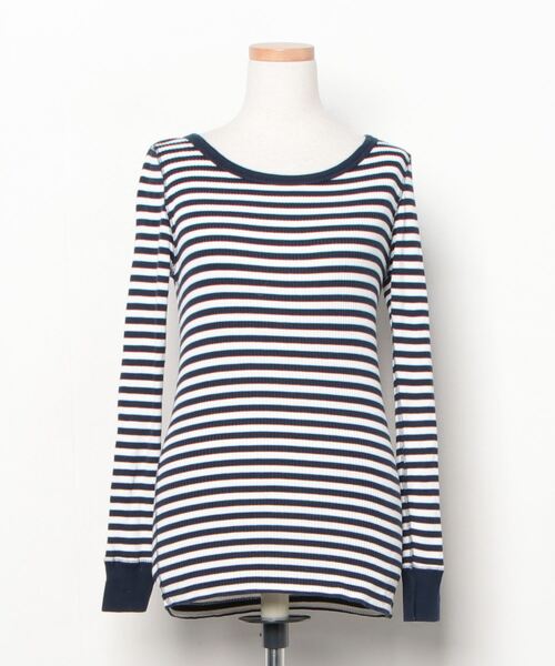HYKE（ハイク） 長袖カットソー - ネイビー レディース : ZOZOTOWN