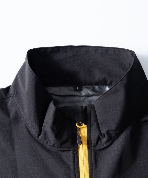 「NYLAUS」 ブルゾン L ブラック×カーキ メンズ_画像4