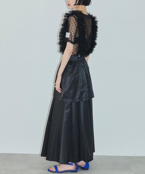 「VIOLETTA」 フレアスカート S ブラック レディース_画像5