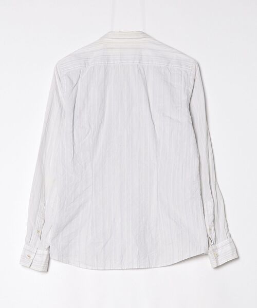 「CUSTOM CULTURE」 ストライプ柄長袖シャツ 2 ホワイト メンズ_画像2