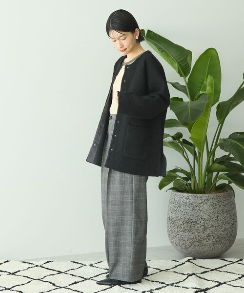 「AMERICAN HOLIC」 ニットカーディガン L 杢グレー レディース_画像7