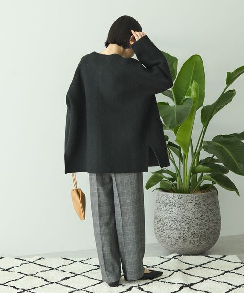 「AMERICAN HOLIC」 ニットカーディガン L 杢グレー レディース_画像8