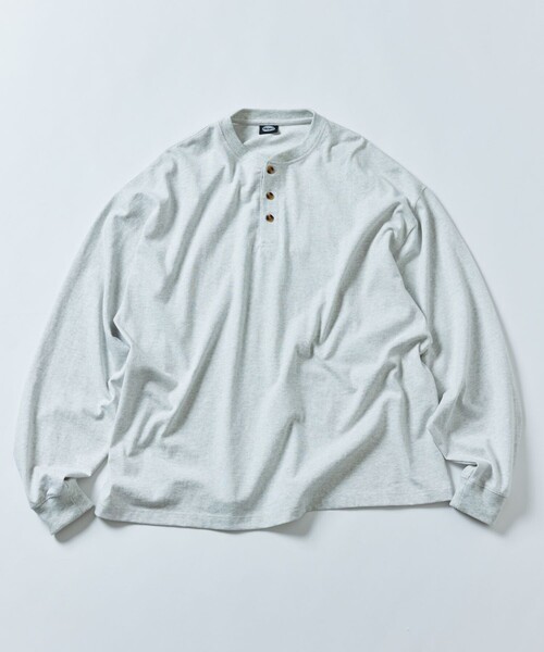 「FREAK'S STORE」 長袖Tシャツ MEDIUM チャコールグレー メンズ_画像2