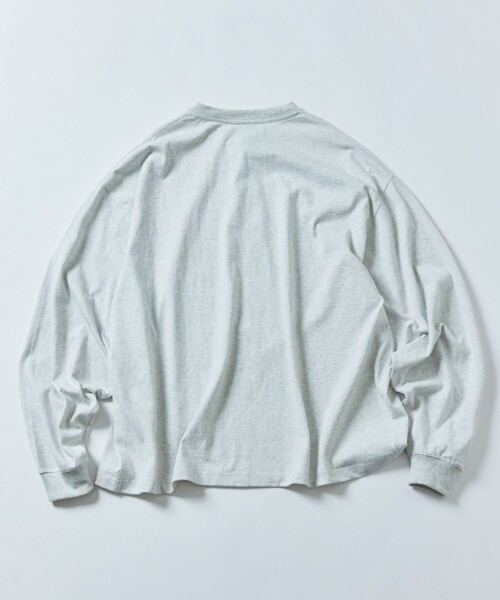 「FREAK'S STORE」 長袖Tシャツ MEDIUM チャコールグレー メンズ_画像8