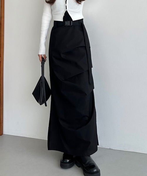 「callautia」 スカート SMALL カーキ レディース_画像3