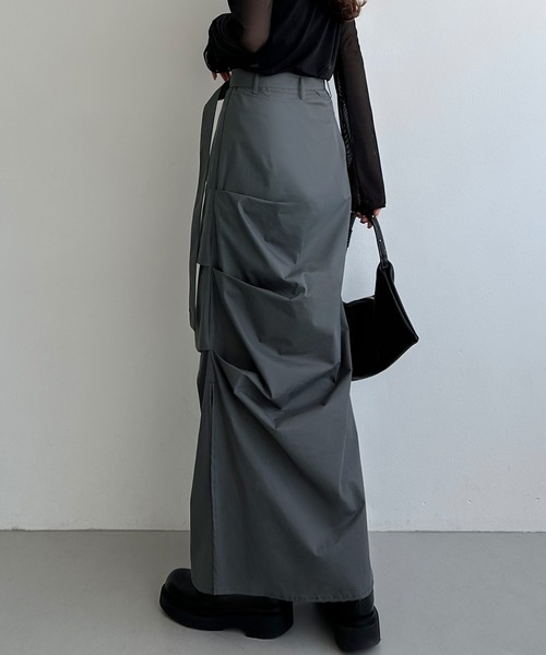 「callautia」 スカート SMALL カーキ レディース_画像7