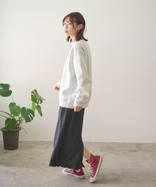 「Crisp」 スウェットカットソー FREE ネイビー レディース_画像4