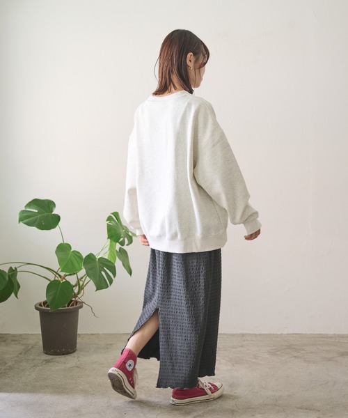 「Crisp」 スウェットカットソー FREE ネイビー レディース_画像5