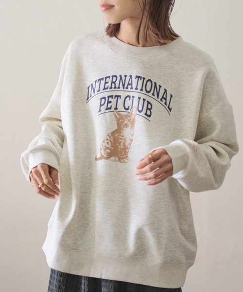 「Crisp」 スウェットカットソー FREE ネイビー レディース_画像8