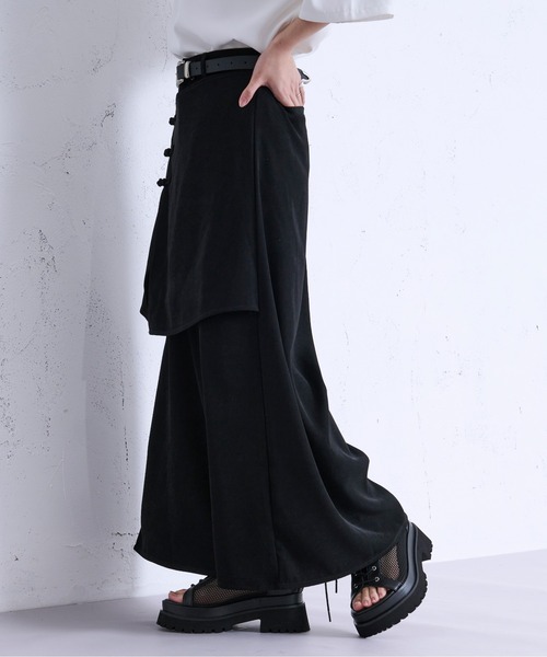 「Ellno Loset」 パンツ X-SMALL ブラック メンズ_画像6