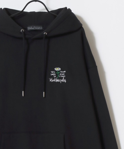 「Mark Gonzales」 プルオーバーパーカー L グレー系その他 メンズ_画像6