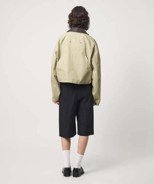 6 ROKU ロク　COTTON SHORT JACKET/ジャケット　トップス 6 カバーオール 「6(ROKU)」コットン ショート ブルゾン レディース