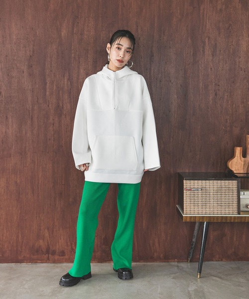 「bohmal」 プルオーバーパーカー FREE ブラック レディース_画像6